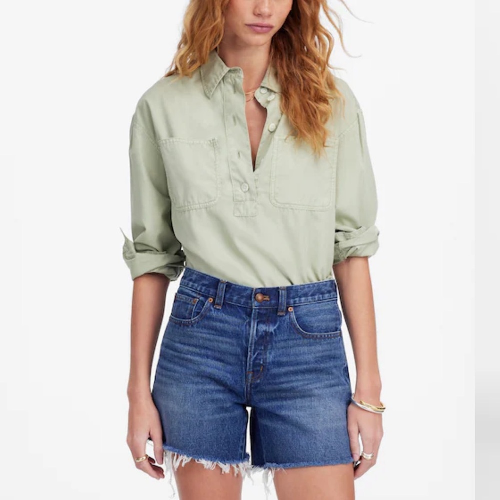 Madewell The Brynn Blue Denim Jeans Shorts